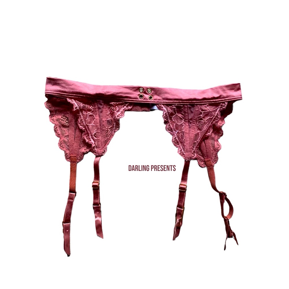 Victoria’s Secret Lace & Satin Garter Belt Women Color Deep Orange Size XS/S